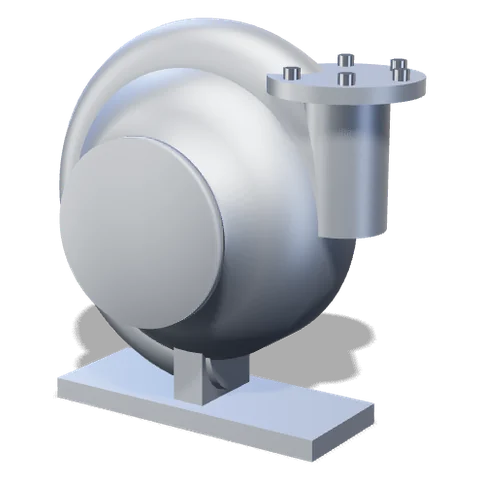Cast aluminum pump housing